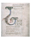 Gks 10 F18R St Matthew's Gospel  Initial `F'  from the 'Copenhagen Gospels  (Early 11th Century)