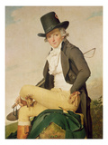 Portrait of Pierre Seriziat  1795 (Oil on Canvas)