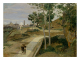 Road from Volterra (Oil on Canvas)