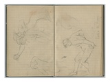 Diana at the Bath  from a Sketchbook  1886 (Pencil on Paper)