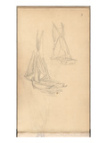 Boats of Trouville (Pencil on Paper)