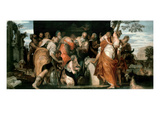 The Anointing of David  C1555 (Oil on Canvas)