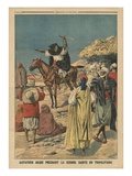 Arab Agitator Preaching the Holy War in Tripolitania  Illustration from 'Le Petit Journal'