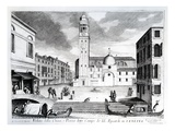 A View of Santi Apostoli  Venice (Engraving)