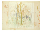 Red Trees  1885 (W/C on Paper)