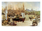 The Port of Bordeaux  1871 (Oil on Canvas)