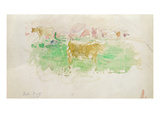 Cows in Normandy  1880 (W/C on Paper)