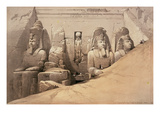 Front Elevation of the Great Temple of Aboo Simbel  Nubia  from 'Egypt and Nubia'