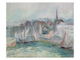 Boats in the Port of Honfleur  1917 (Oil on Canvas)