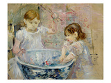 Children at the Basin  1886 (Oil on Canvas)