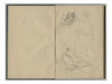 Landscape and Female Sketches  from a Sketchbook  1888-89 (Pencil on Paper)