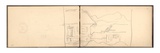 Houses at Kirkerud  1895 (Pencil on Paper)