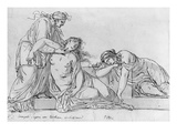 Old Woman Leaning over Two Fainting Women  C1776