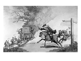 Fillial Affection  or a Trip to Gretna Green  1780S (Litho)