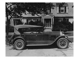 Dupont Automobile on Front of House  C1919-30 (B/W Photo)