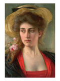 Elegante (Oil on Panel)
