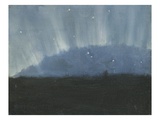 Aurora on the Prairie  1886 (Oil on Panel)