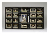 Cabinet  C1620 (Pearwood  Ebony  Alabaster and Pietre Dure Panels)