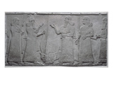Carved Relief of Tiglath-Pileser III Receiving Homage from a Vanquished Warrior  South-West Palace