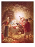 The Shepherds Finding the Infant Christ Lying in a Manger