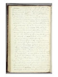 Artist's Notations on Rapids Below Niagara Falls  1829 (Graphite Pencil on Paper)