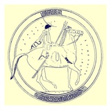 Boy on Horse  Illustration from 'Greek Vase Paintings' by J E Harrison and D S Maccoll