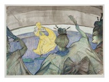 At the Circus  1899 (Crayon  Pastels and W/C on Wove Paper)