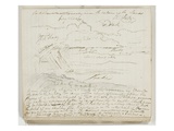 Untitled (Atmospheric Study with Notations) 1825 (Pen and Brown Ink over Graphite Pencil on Paper)
