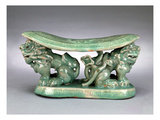 Pillow  Late 12th Century (Celadon with Inlaid Slip Decoration)