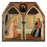 The St Giusto Polytych  Detail Showing the Annunciation (Tempera on Panel)