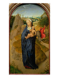 The Rest on the Flight into Egypt (Oil on Panel)