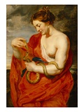 Hygeia  Goddess of Health  C1615 (Oil on Oak Panel)