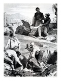 The Excavations at Torre Vergata  from 'Memoires D'Outre-Tombe' by Chateaubriand  1850 (Litho)