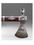 Pipe Tomahawk  Miami  1700/95 (Wrought Iron  Steel  Curly Maple and Engraved Silver)