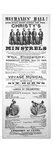 Playbill for 'Christy's Minstrels'  1849 (Engraving)
