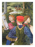 Liveried Attendants  Detail from the Journey of the Magi Cycle in the Chapel  C1460 (Fresco)