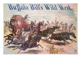 Poster for Buffalo Bill's Wild West Show  C1885 (Colour Litho)