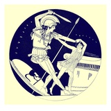 The Death of Troilos  Illustration from 'Greek Vase Paintings'