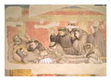 The Death of St Francis  from the Bardi Chapel (Fresco) (Detail of 63329)