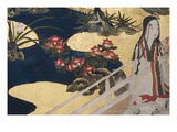 Detail of Spring in the Palace  Six-Fold Screen from 'The Tale of Genji'  C1650