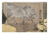 Detail of Spring in the Palace  Six-Fold Screen from 'The Tale of Genji'  C1650
