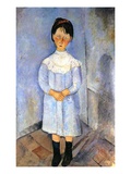Girl in Blue  1918 (Oil on Canvas)