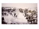Homesteaders Rushing into the Cherokee Strip  16th September 1893 (B/W Photo)
