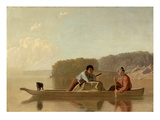 The Trapper's Return  1851 (Oil on Canvas)