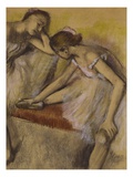 Dancers in Repose  C1898 (Pastel and Charcoal on Wove Paper)