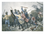 Whiskey Rebels Escorting a Tarred and Feathered Tax Collector from His Burning Homestead
