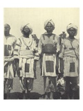Dervish Warriors Wearing Patched Jubbas  Sudan  C1895 (B/W Photo)
