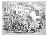 Draft Riots in New York  'Conflict Between the Military and the Rioters in First-Avenue'  1863