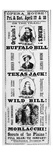 Poster for the 'Scouts of the Plains' Play  Starring Buffalo Bill (1846-1917) Texas Jack (1846-79)