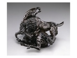 Lion Attacking Horse C1580/90 (Bronze)